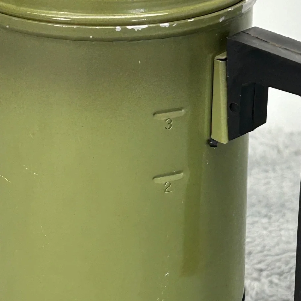 Vintage Empire Avocado Green Electric Coffee Percolator 2-3 Cup Model 74-11 1972